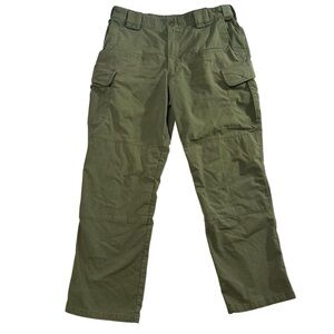 Men's 5.11 tactical pants green Cargo Pockets Sz 34X30 Utility plants